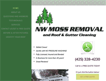 Tablet Screenshot of nwmossremoval.com